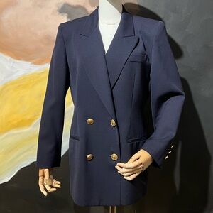 Dior Navy Blazer with Gold Buttons